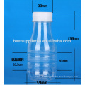 250ml round shape plastic juice beverage/ wine/milk bottle